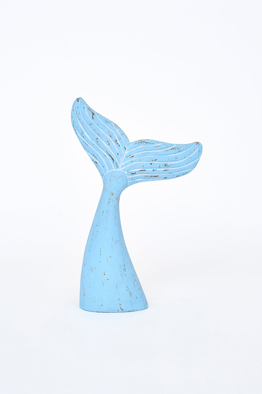 Cola de ballena decorativa de madera