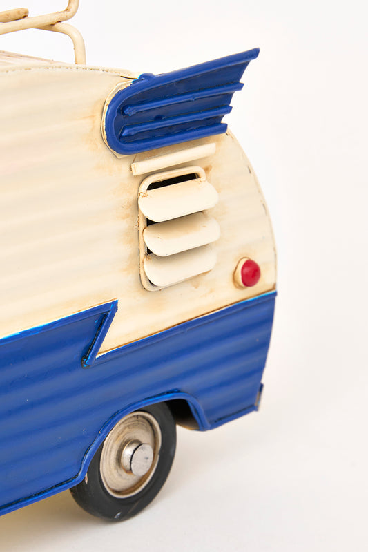 Caravana surfera decorativa de metal