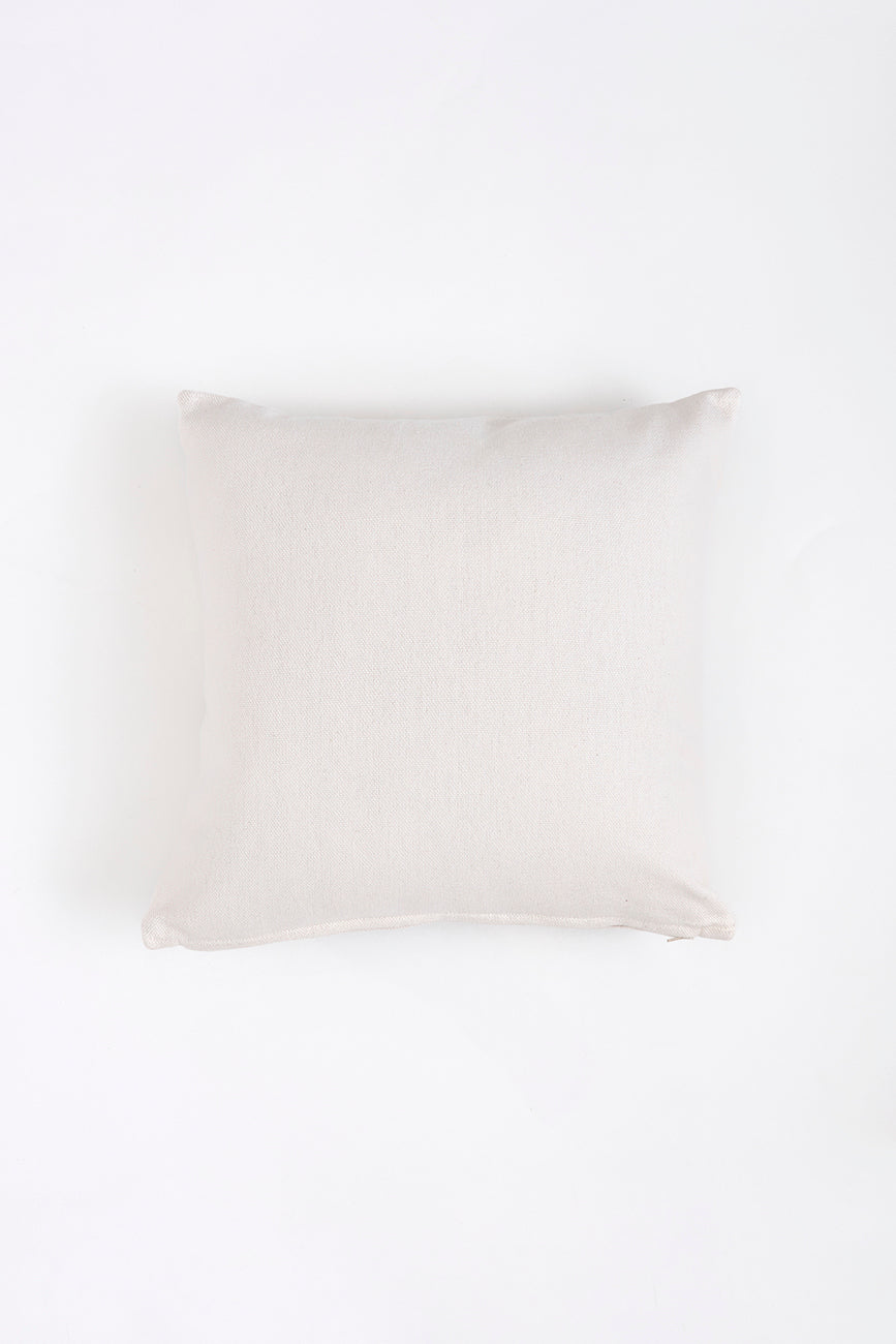 Cojín de algodón con langostas bordadas