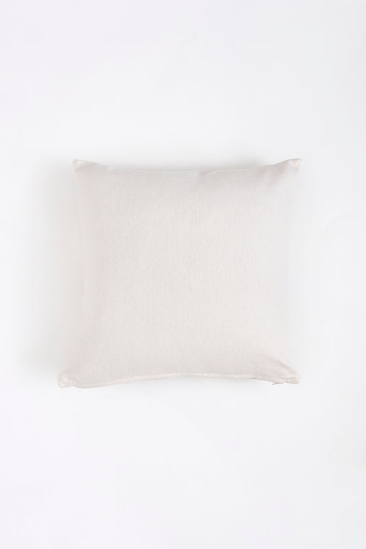 Cojín de algodón con langostas bordadas