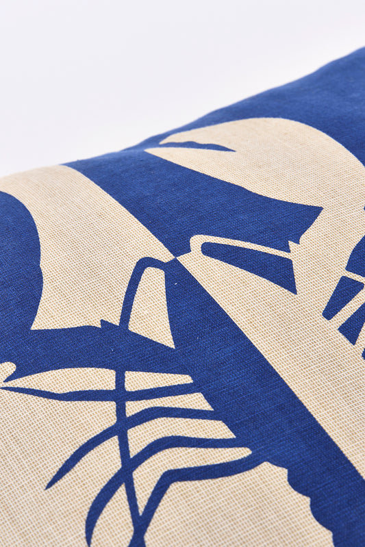 Cojín bicolor con langosta