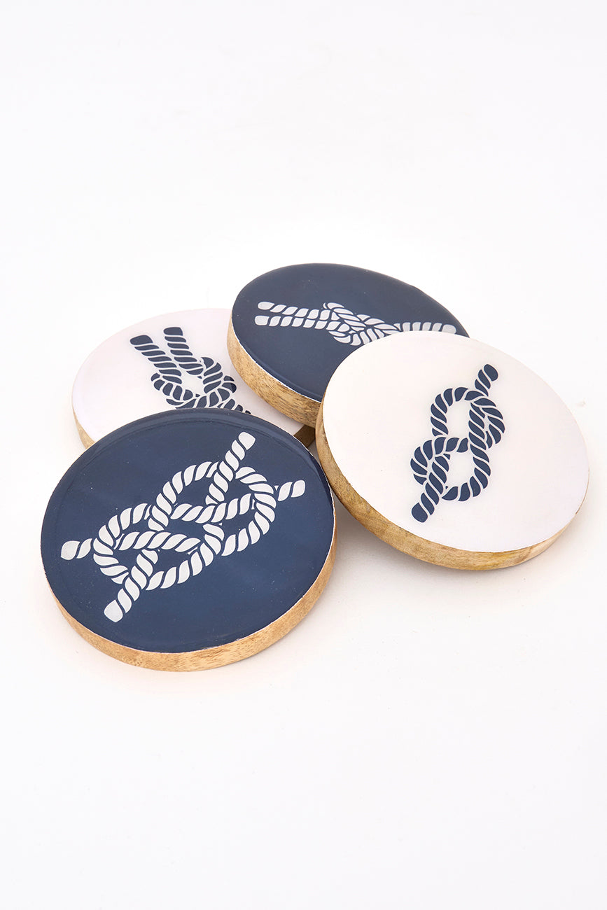 Posavasos con cuerdas marineras