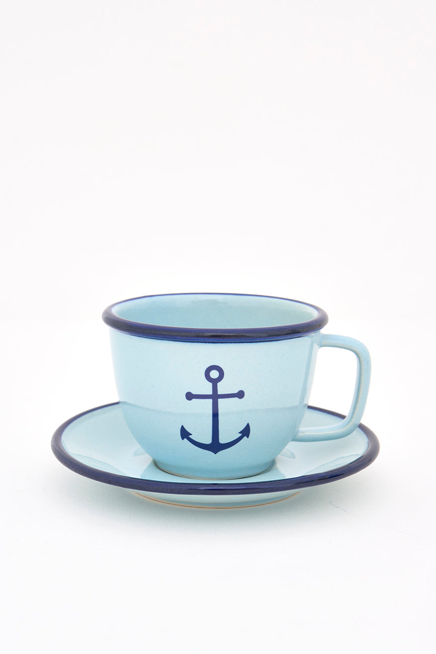 Set de 6 tasses avec soucoupes de style vintage