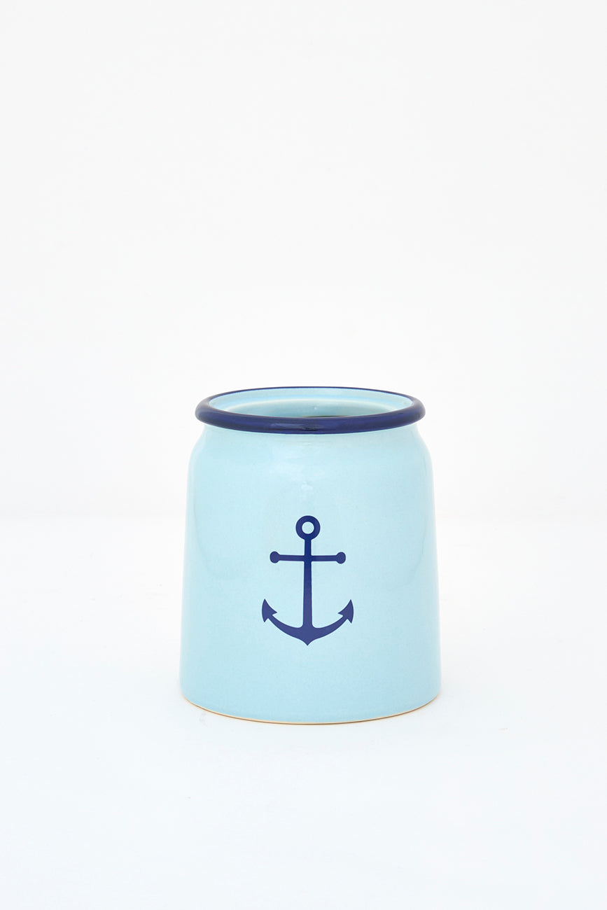 Bote para cubiertos ancla estilo vintage