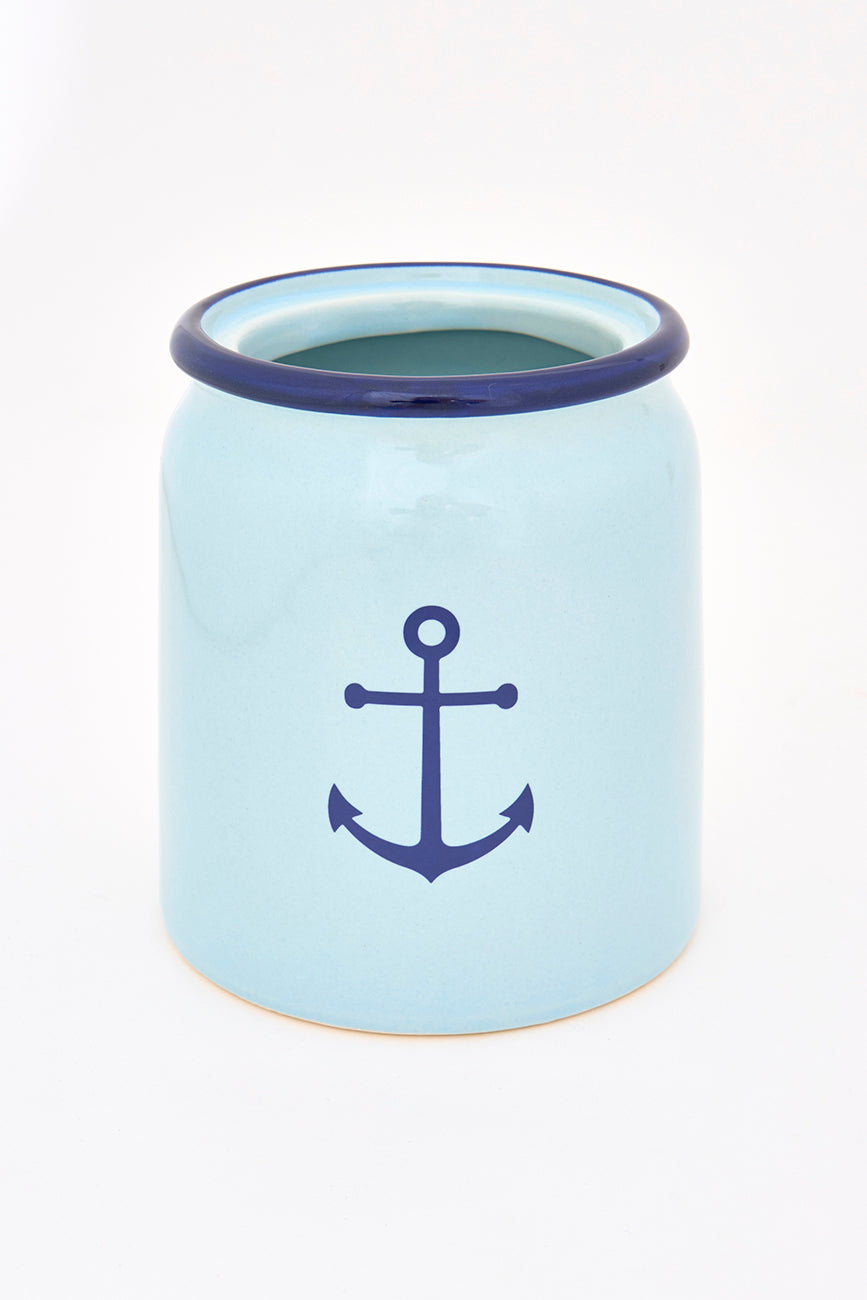 Bote para cubiertos ancla estilo vintage