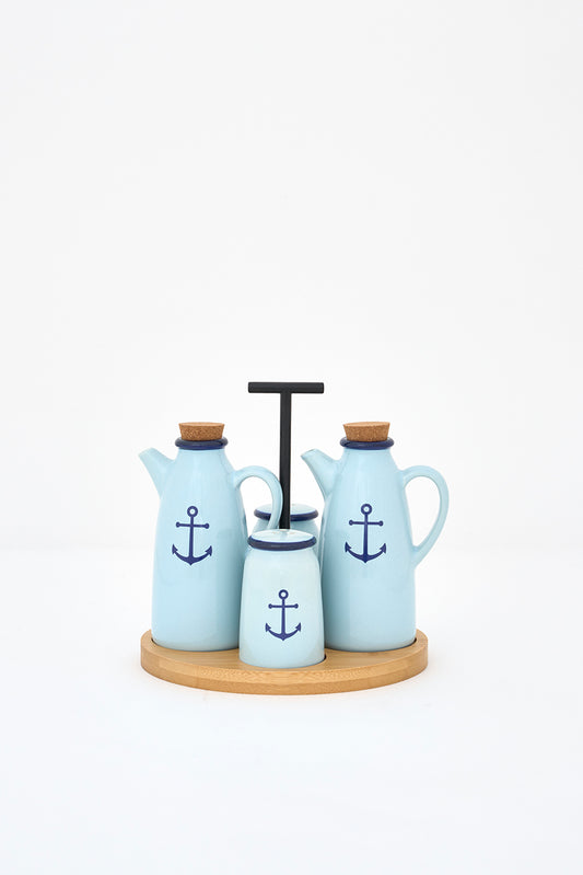 Set para ensaladas estilo vintage ancla