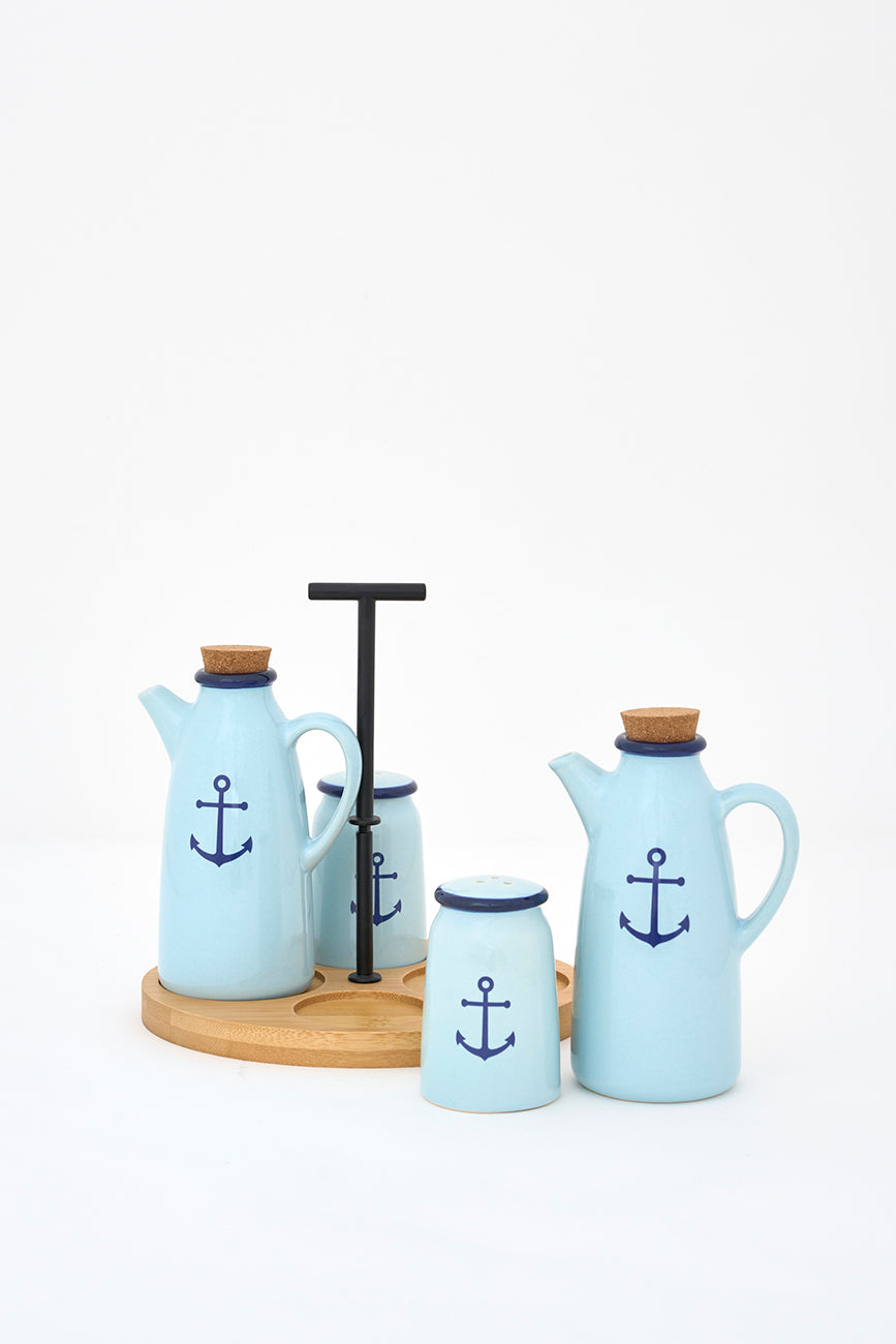 Set para ensaladas estilo vintage ancla