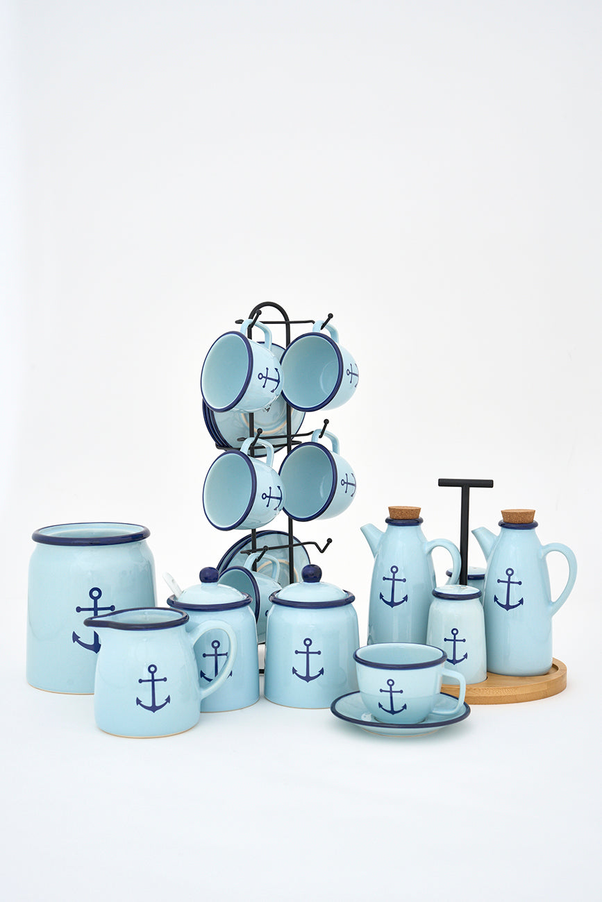 Set para ensaladas estilo vintage ancla