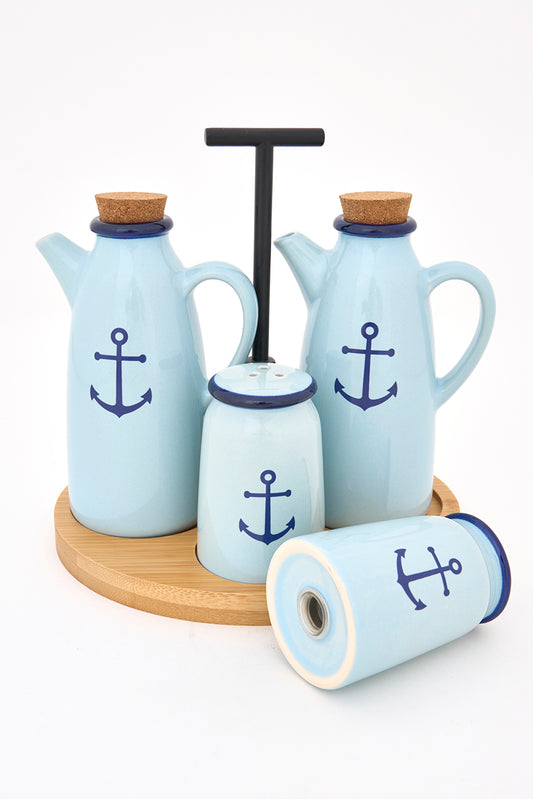 Set para ensaladas estilo vintage ancla