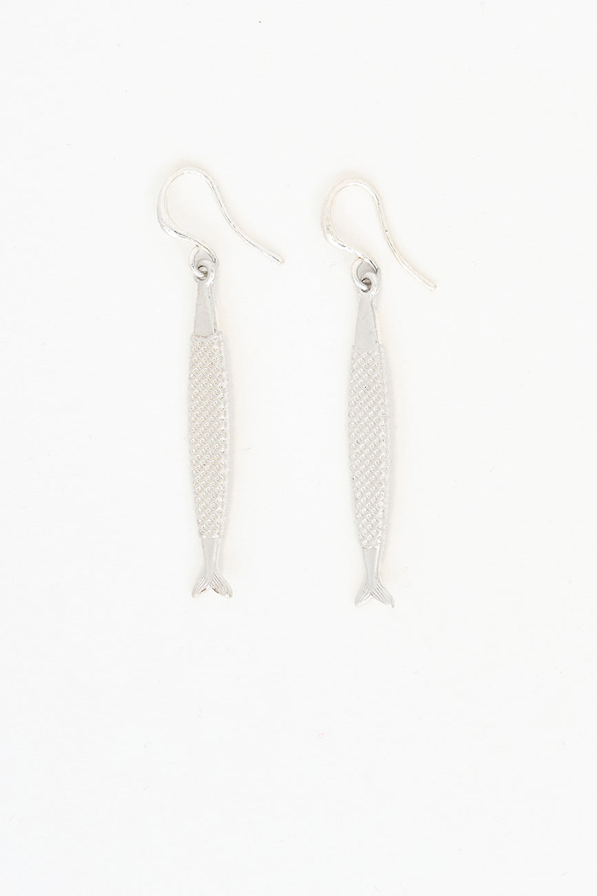Boucles d'oreilles en métal en forme de poisson