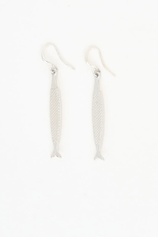Boucles d'oreilles en métal en forme de poisson