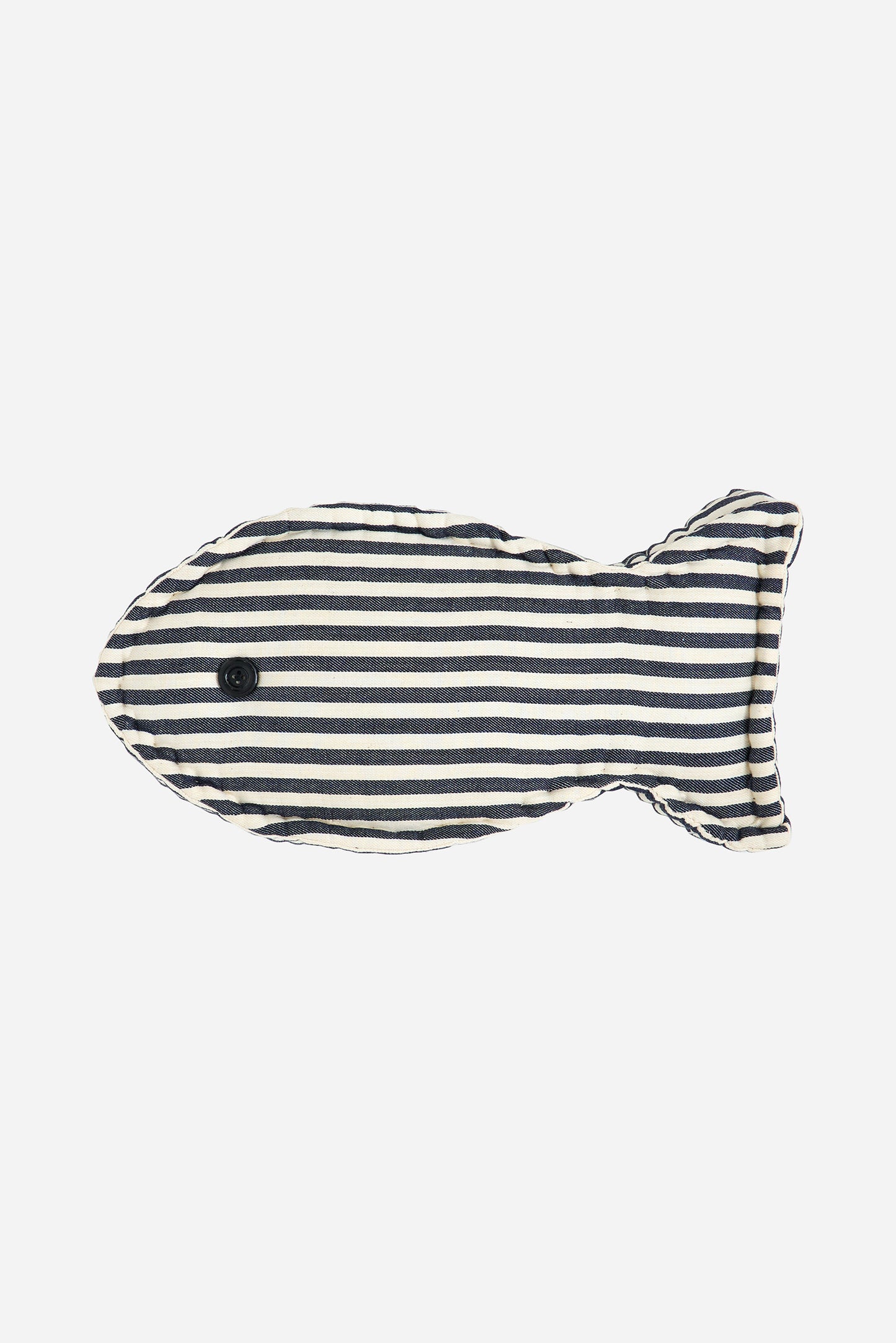 Cojín con forma de pez a rayas