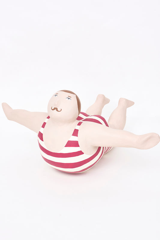 Bañista decorativo de papel maché para colgar