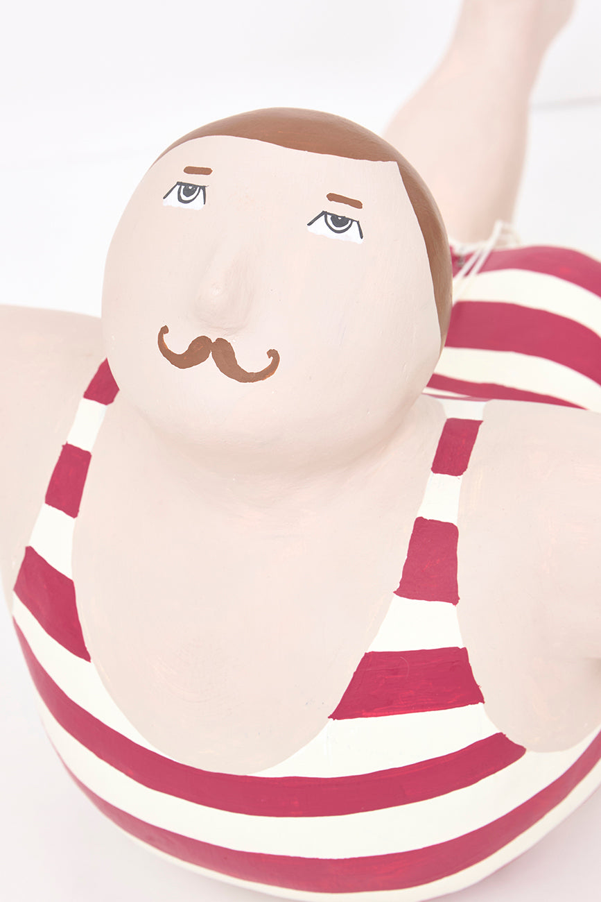 Bañista decorativo de papel maché para colgar