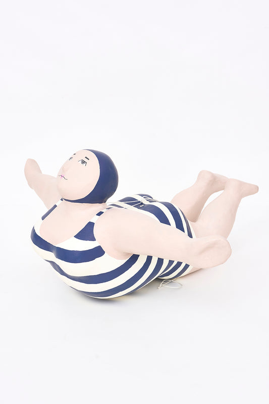 Bañista decorativa de papel maché para colgar