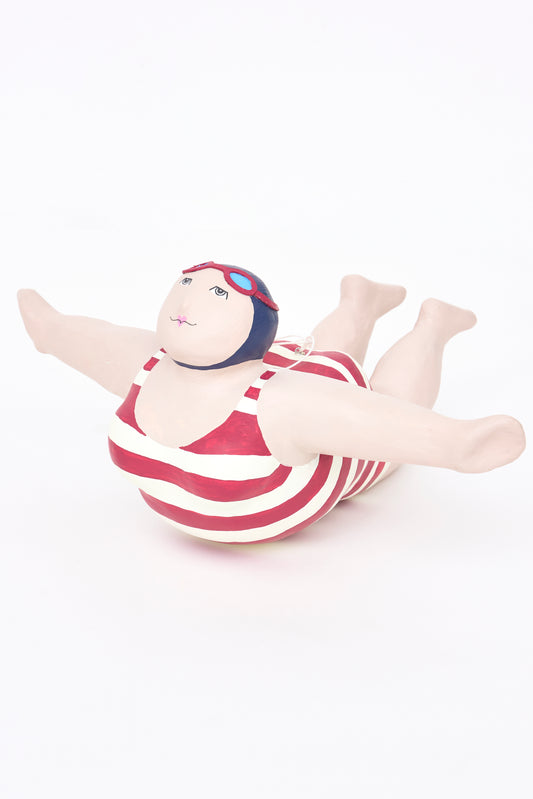 Bañista decorativa de papel maché para colgar