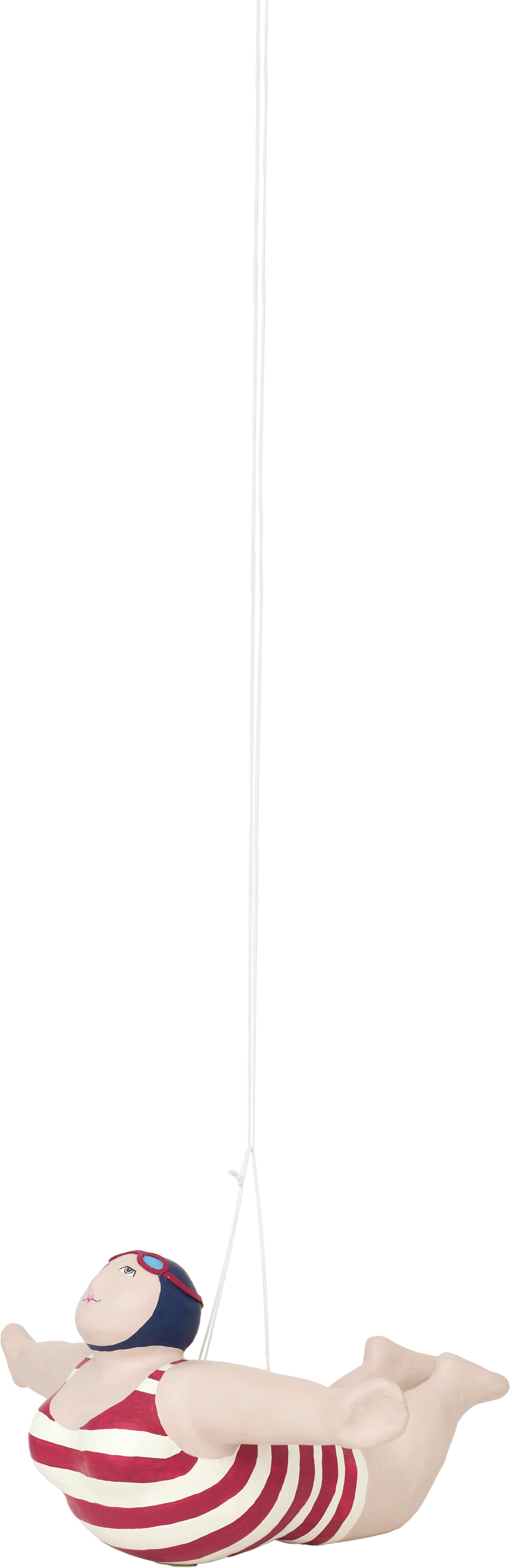 Bañista decorativa de papel maché para colgar