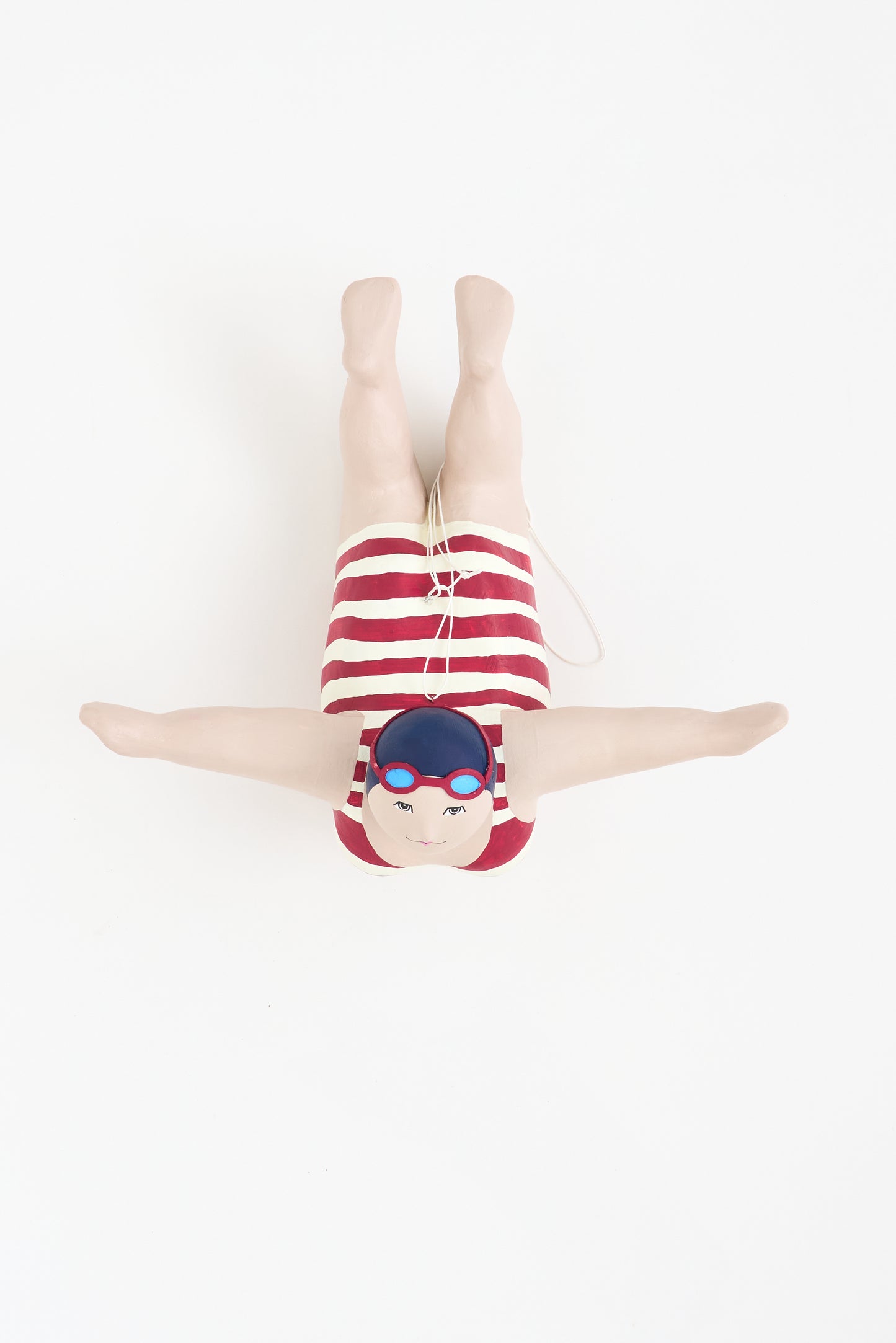 Bañista decorativa de papel maché para colgar