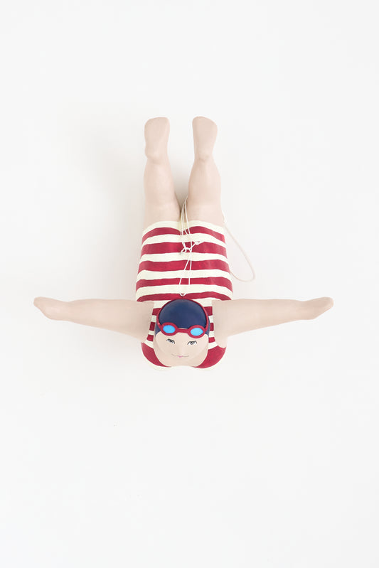 Bañista decorativa de papel maché para colgar