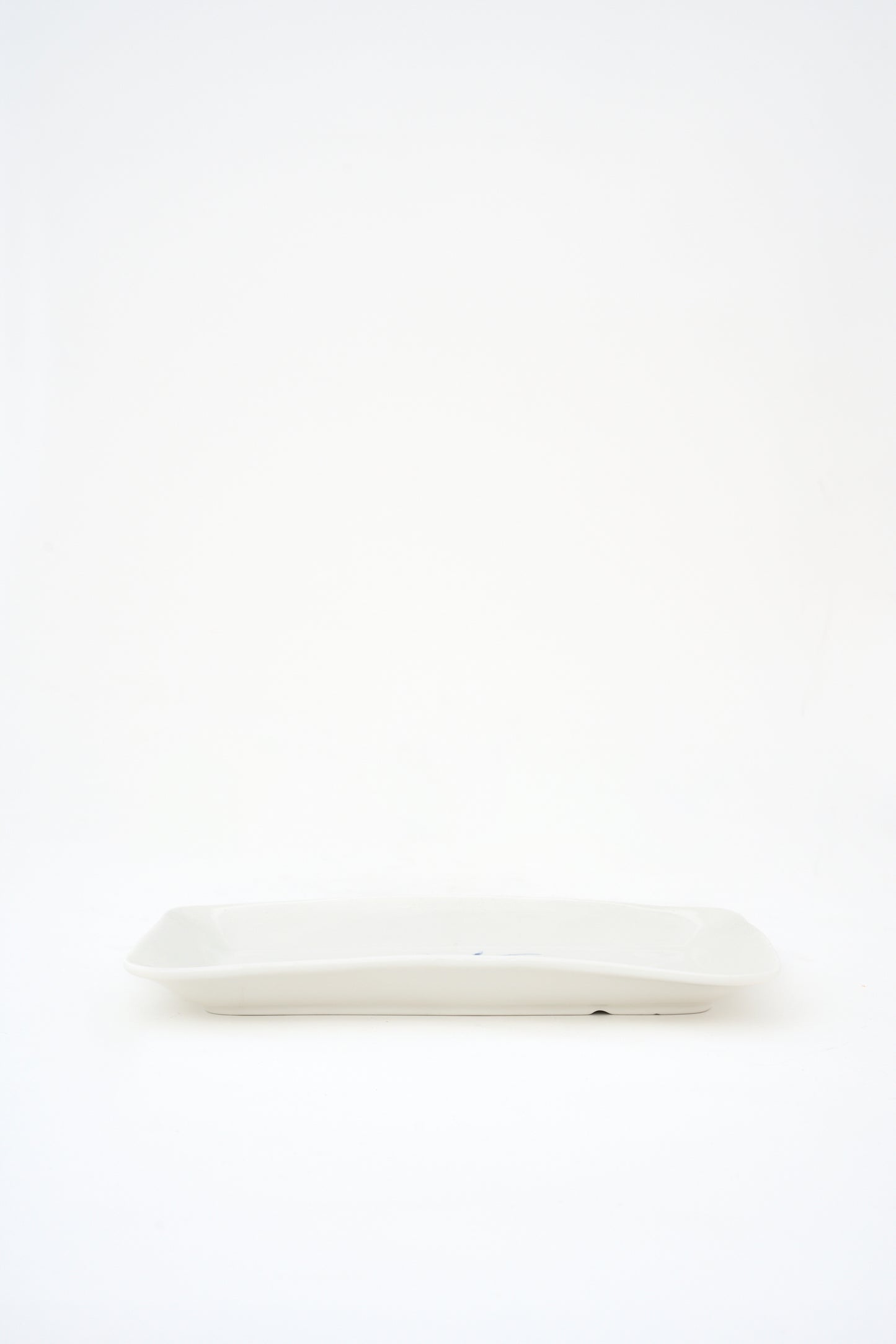 Bandeja rectangular con langosta azul