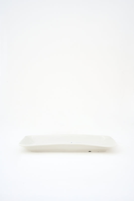 Bandeja rectangular con langosta azul