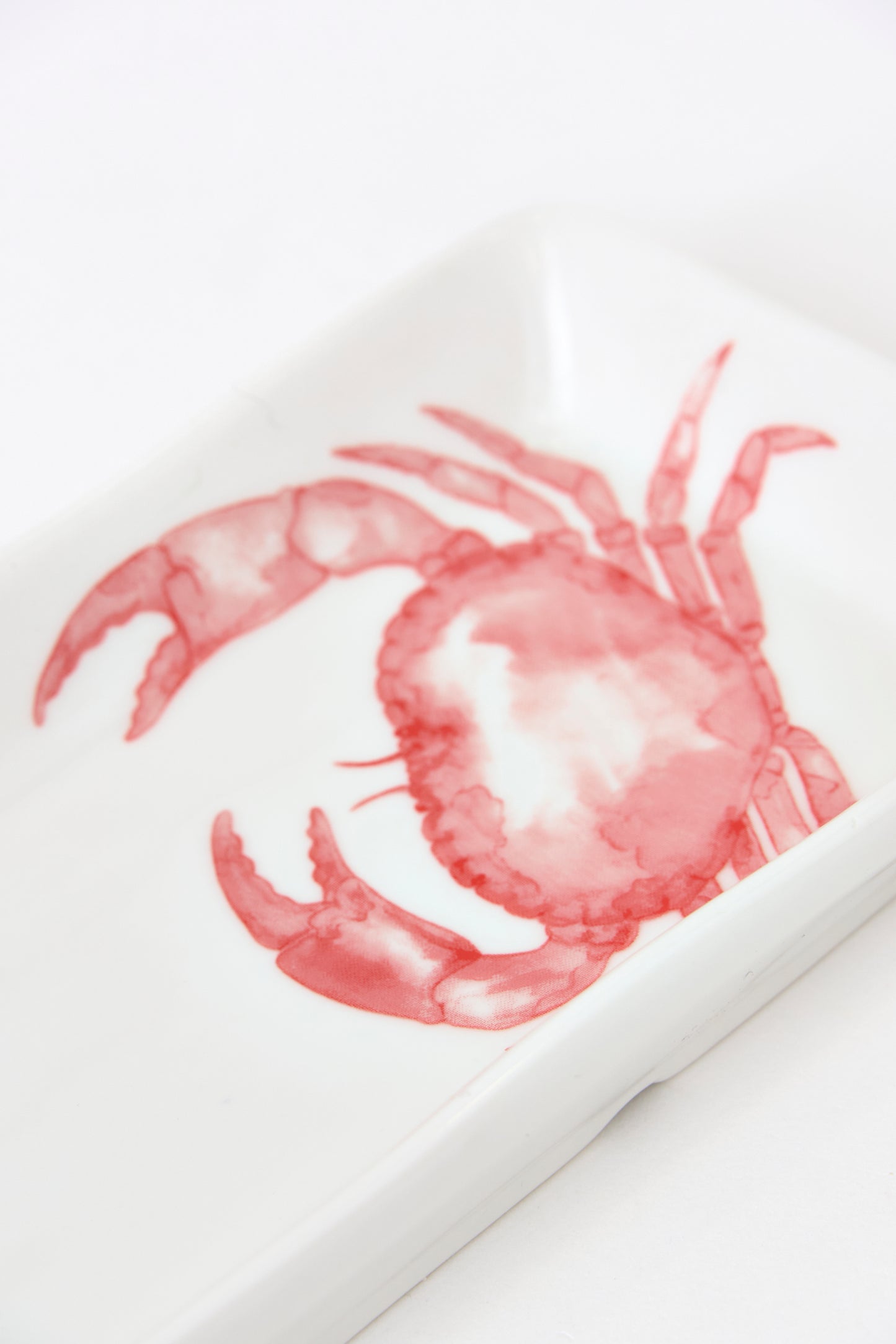 Bandeja rectangular con cangrejos