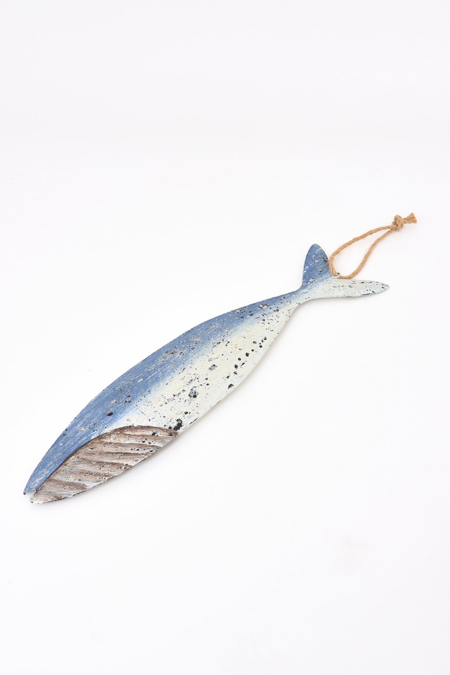 Colgante de metal con forma de ballena, grande