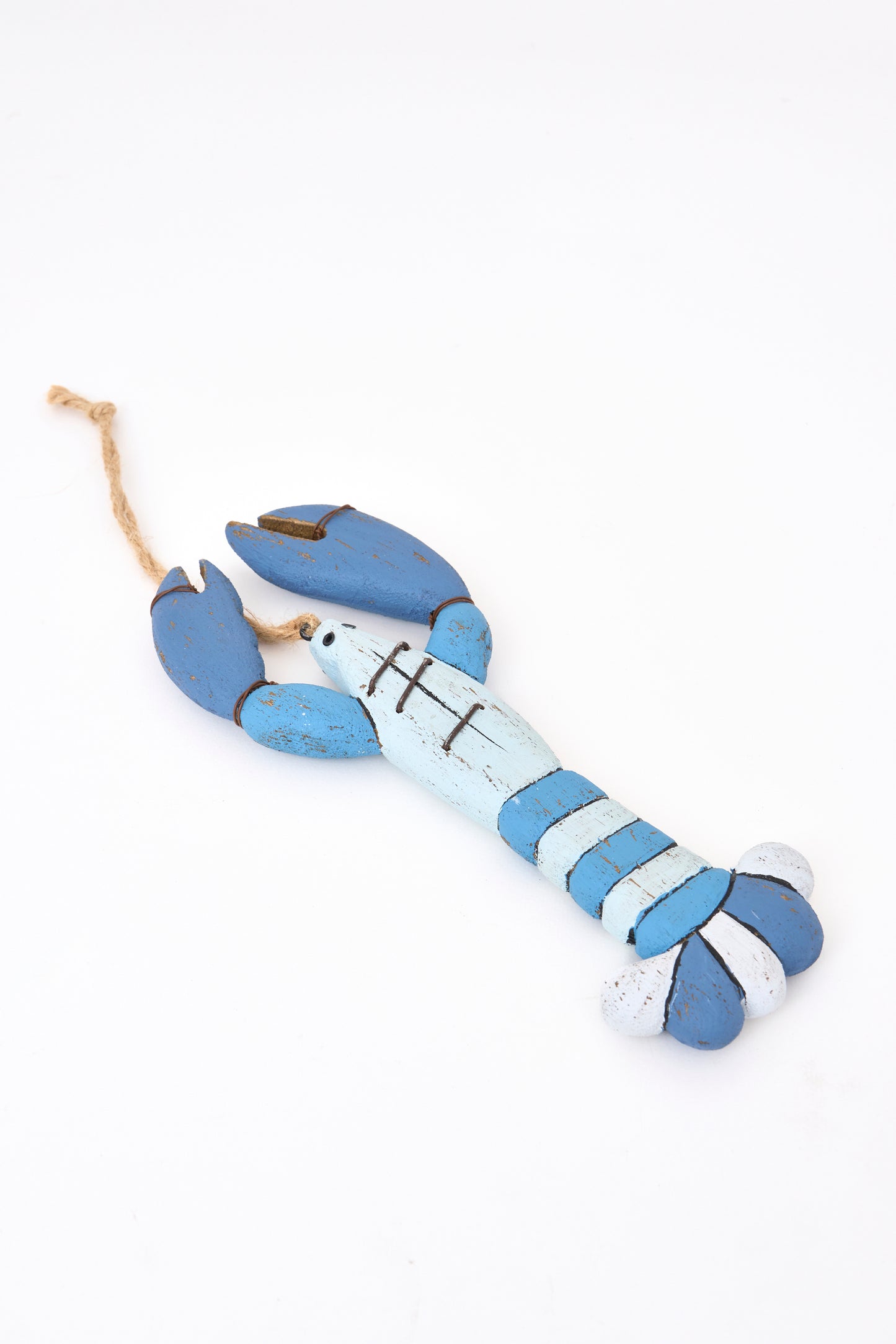 Suspension décorative en bois en forme de homard