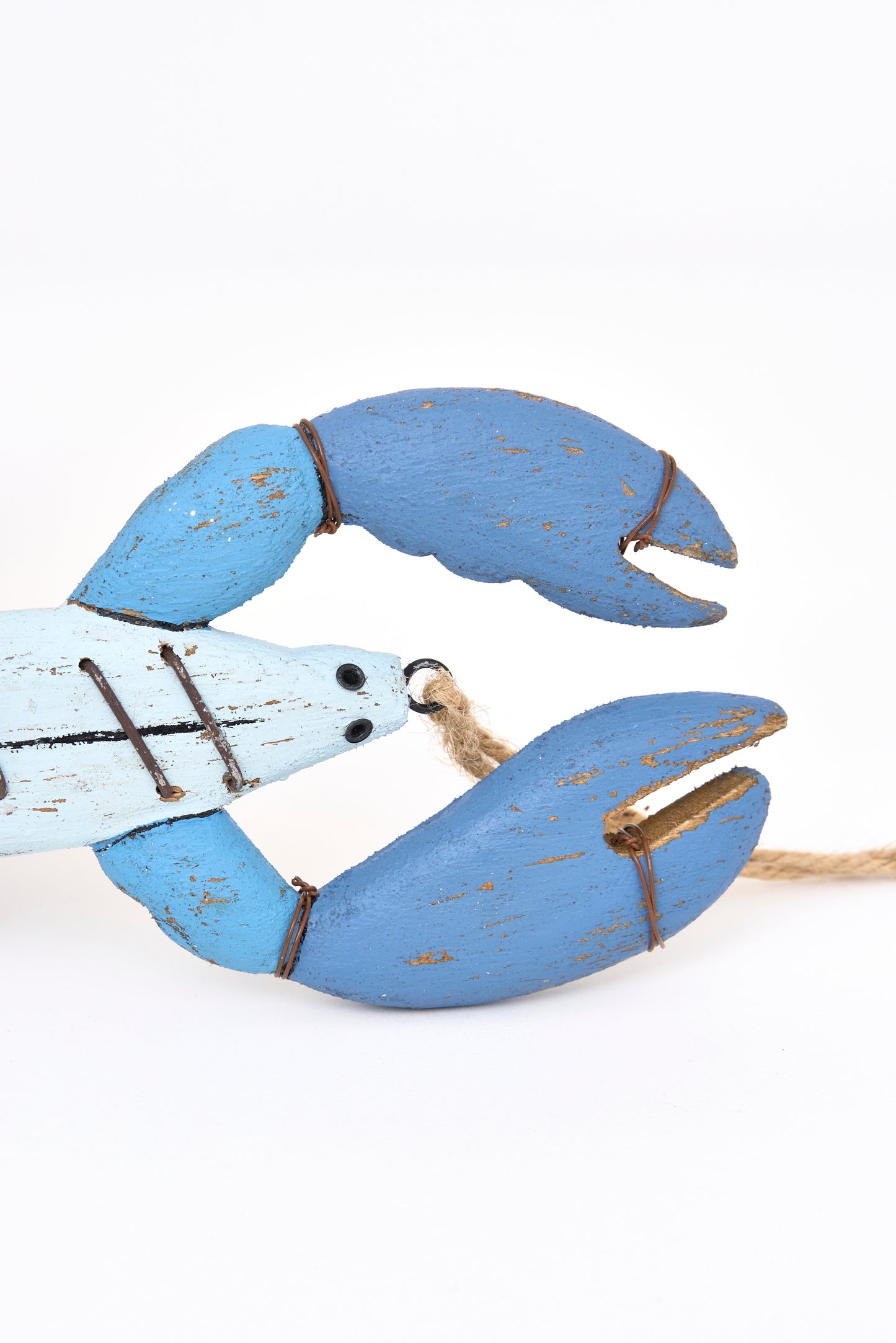 Suspension décorative en bois en forme de homard