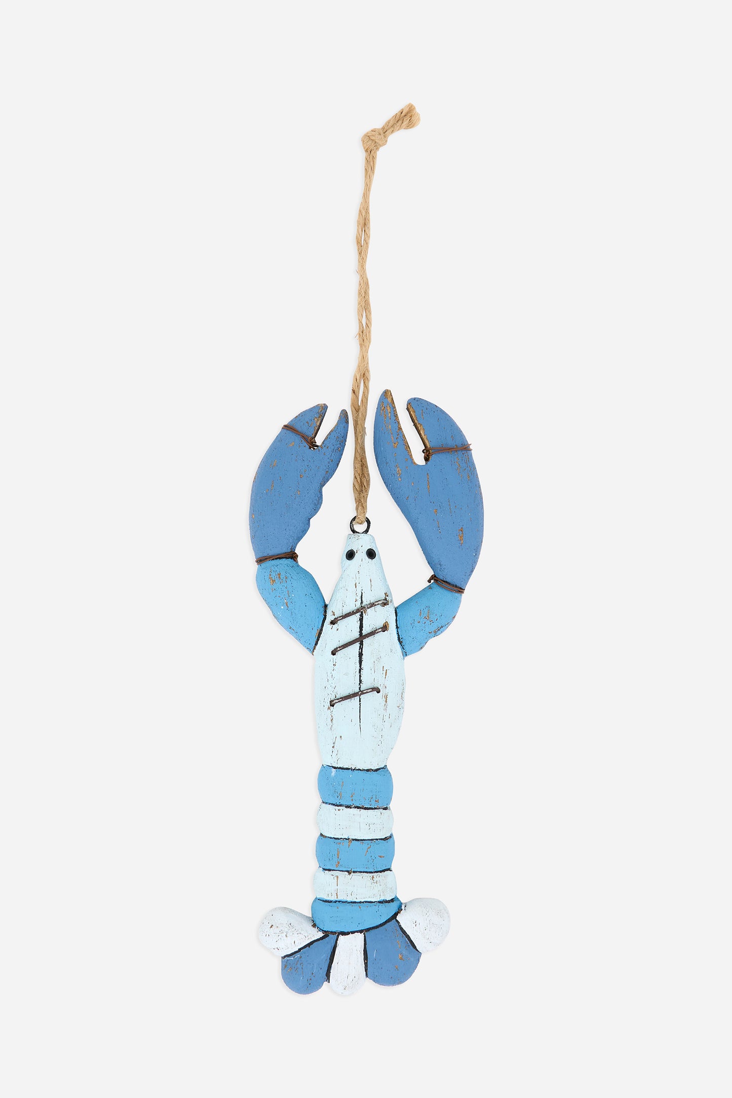 Suspension décorative en bois en forme de homard