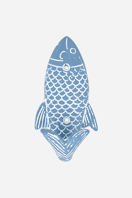 Colgador de metal con forma de pez