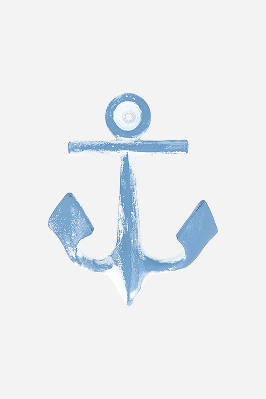 Colgador de metal con forma de ancla