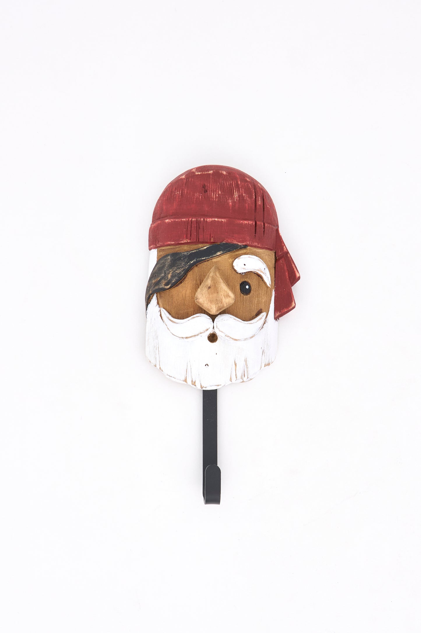 Colgador pirata de madera y metal