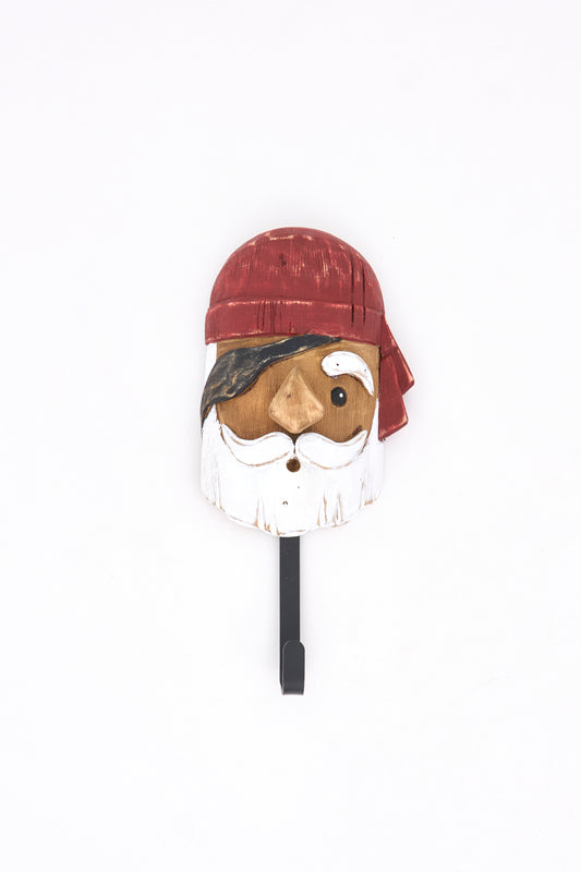 Colgador pirata de madera y metal