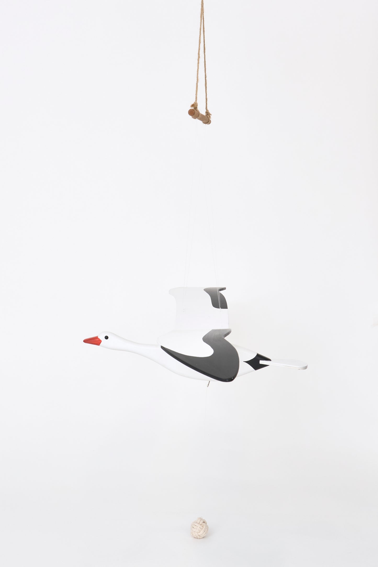 Móvil gaviota de madera, grande