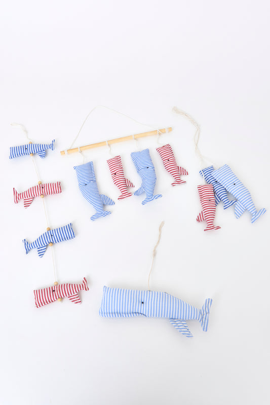 Garland of cotton whales