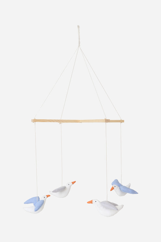 Móvil de gaviotas de algodón