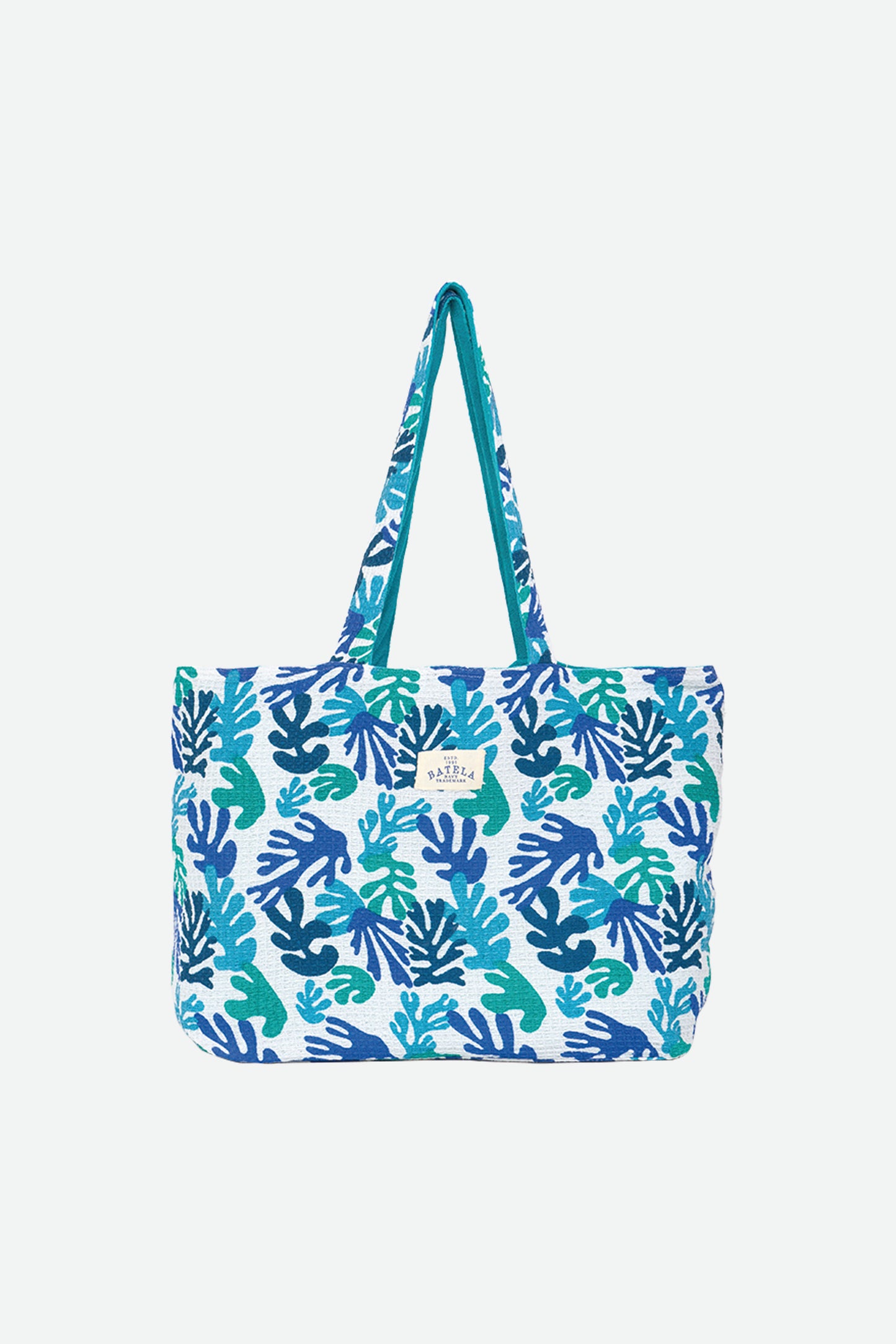 Large striped cotton bag