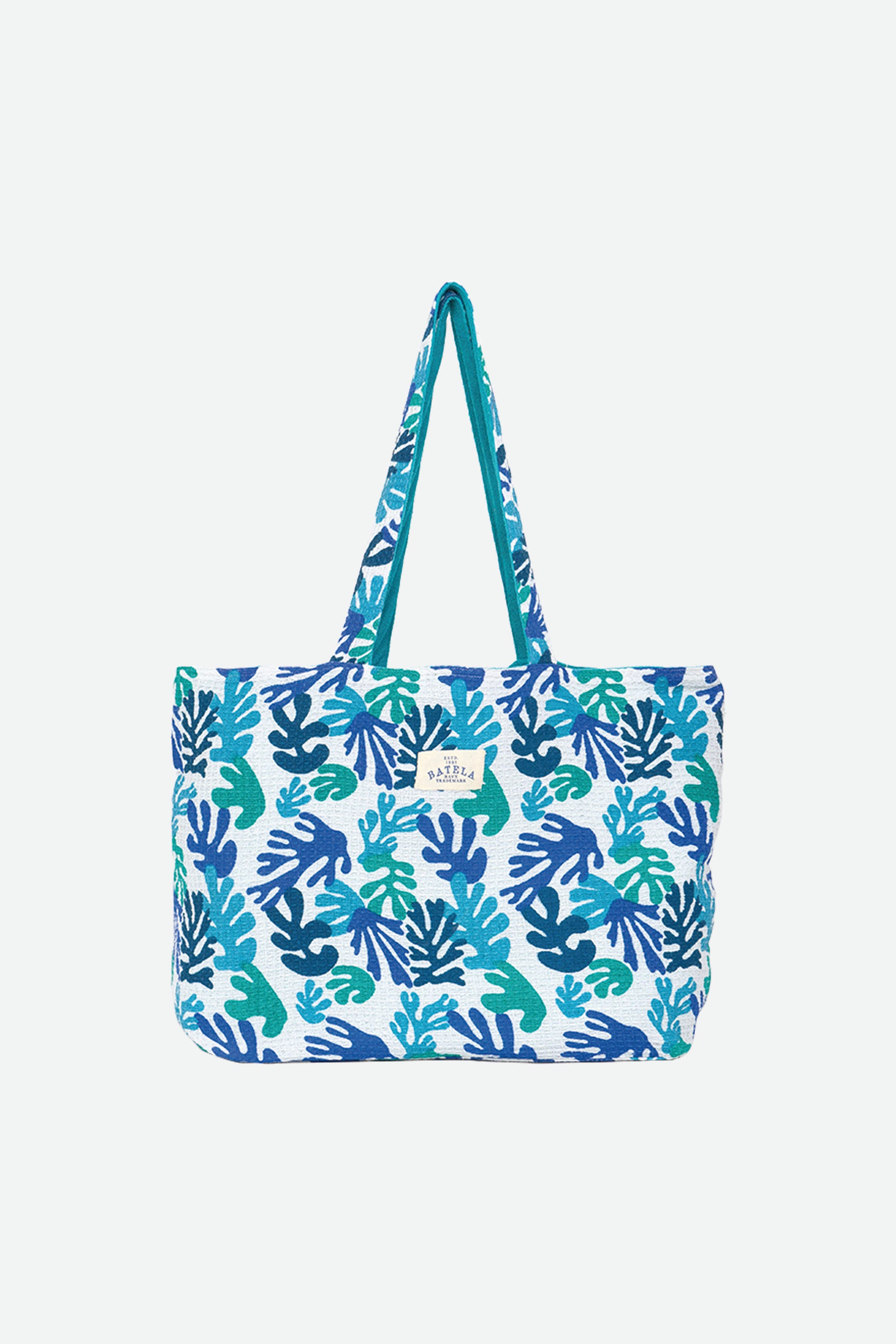 Large striped cotton bag