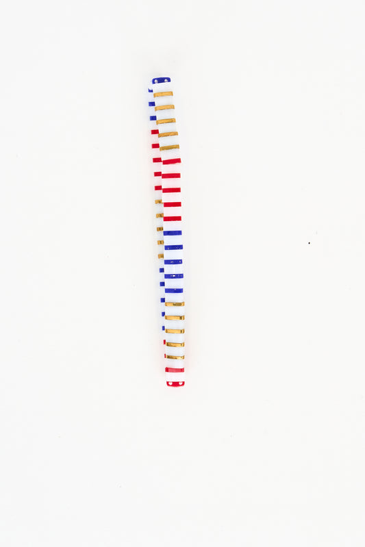 Pulsera marinera con perla de vidrio