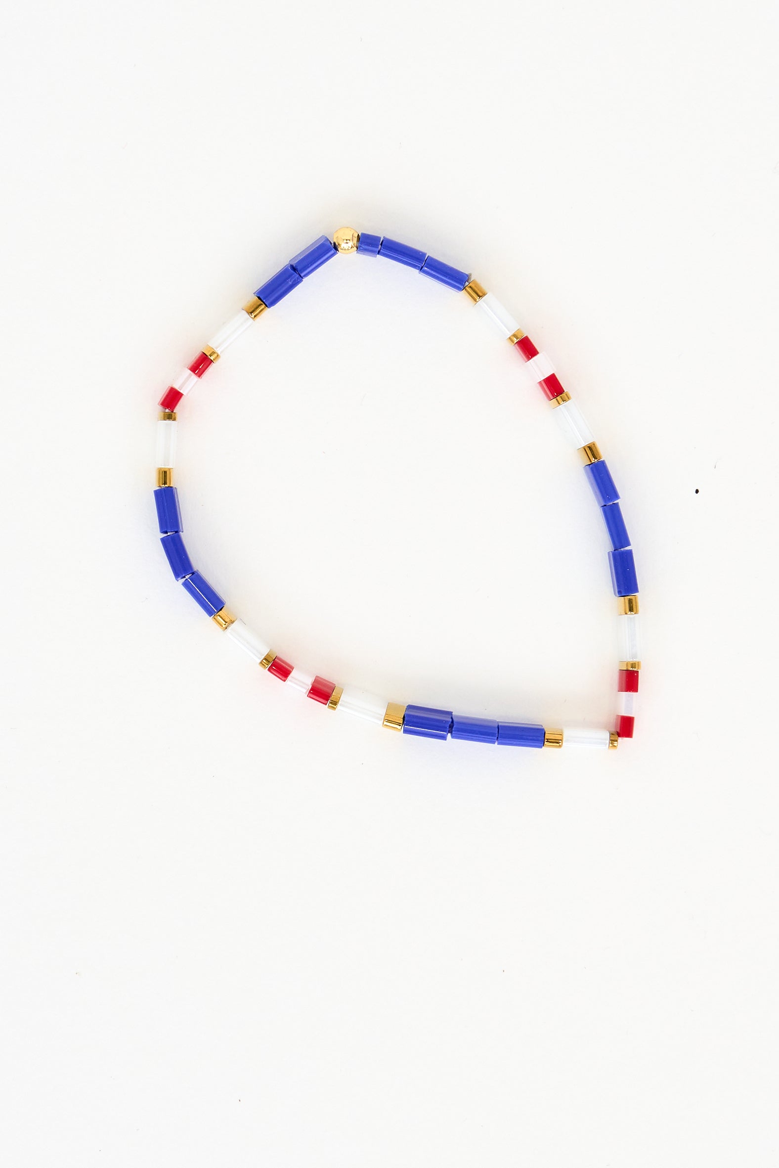 Bracelet marin avec perle de verre
