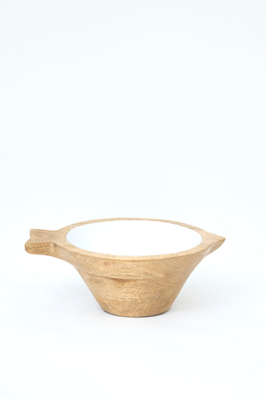 Zurezko ontzia, arrainaren irudiarekin