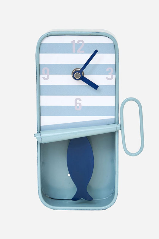 Horloge décorative en forme de boîte de conserve