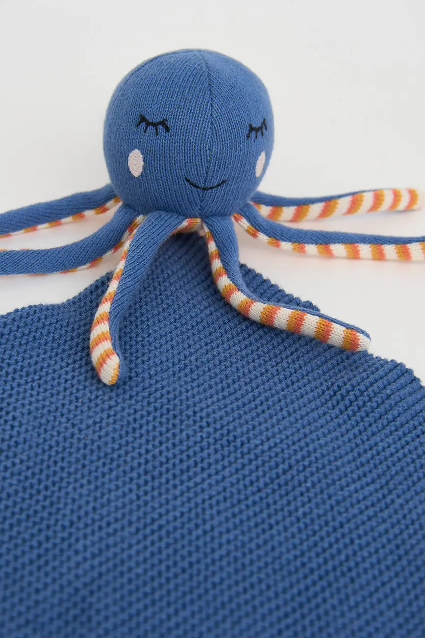 Doudou forme pieuvre en coton