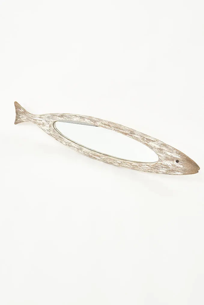 Fish Mirrored Large Wooden Fish-Shaped Mirror - Elegance in your Decor – batela1991