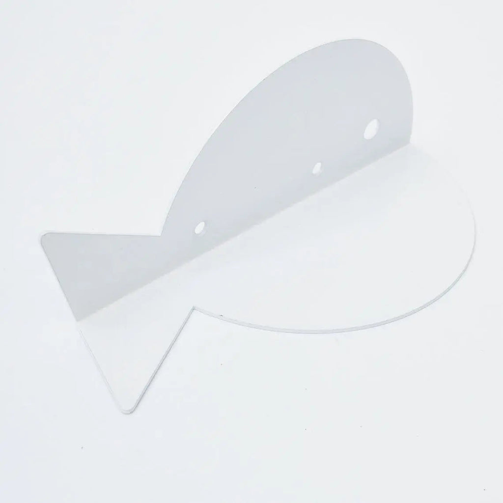 Estantería con forma de pez color blanco - D2208 Decoración Náutica Batela