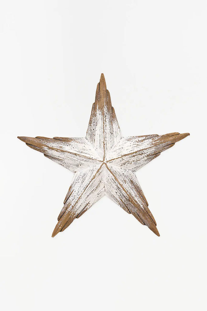 Estrella de mar de madera envejecida