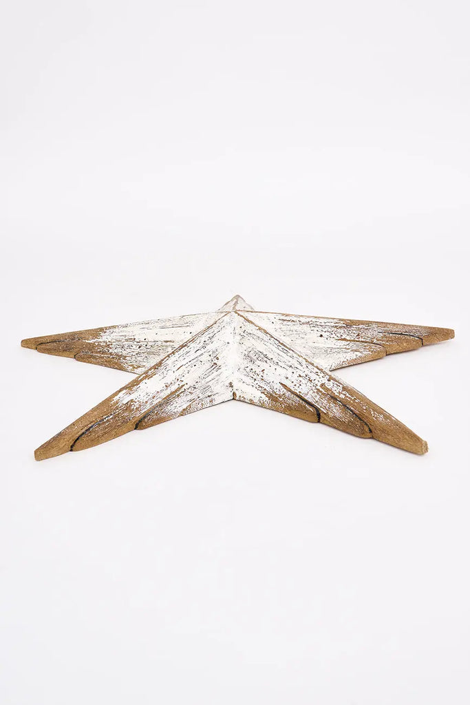 Estrella de mar de madera envejecida