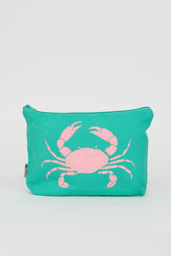 Estuche de algodón con un cangrejo estampado