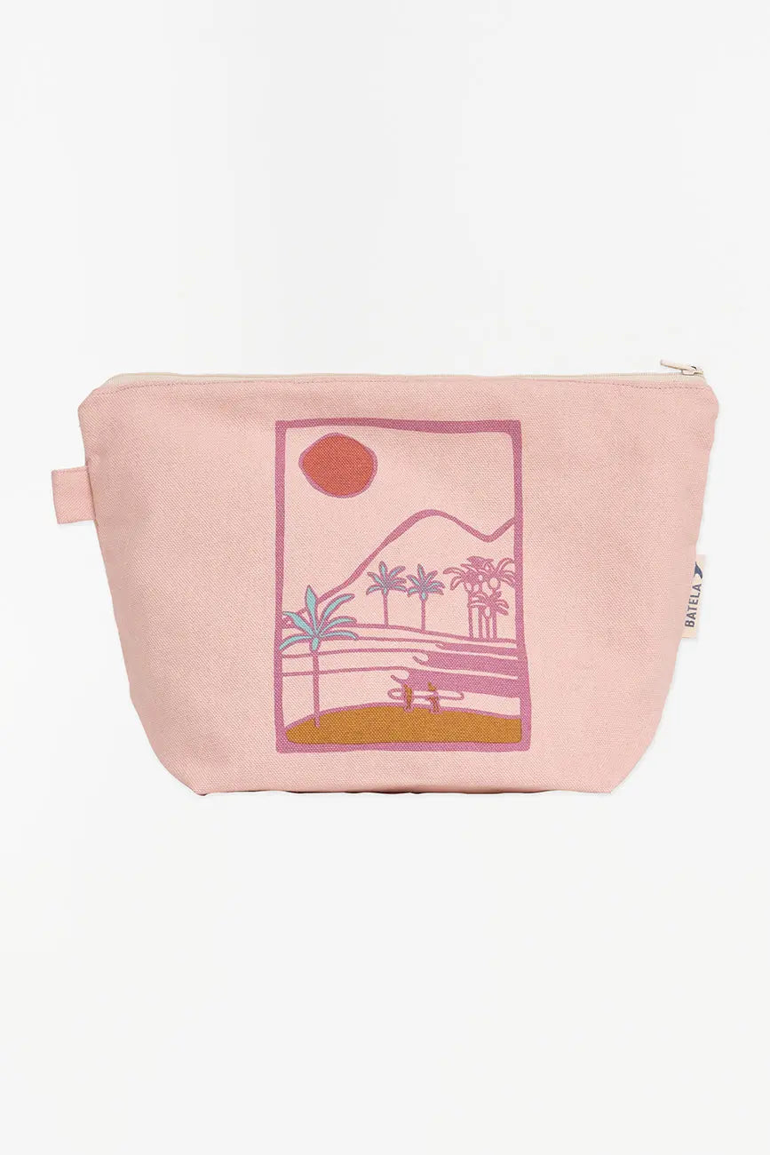 Estuche en elgodón canvas motivos surferos